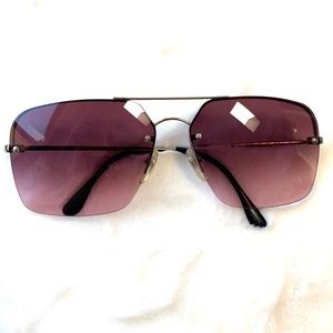 Chloe frameless magenta tinted sunglasses 70S